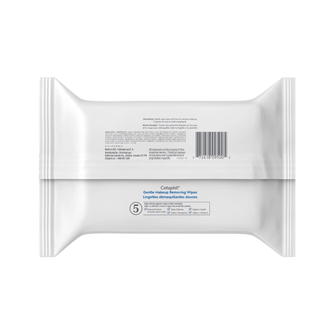 Gentle Makeup Removing Wipes with Aloe Vera